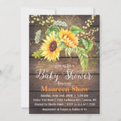 Zonnebloempitten Baby shower Kaart (Voorkant)