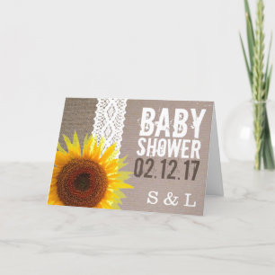 Zonnebloempitten, Baby shower met haken en haken, 