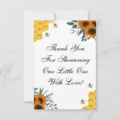 Zonnebloempitten Bedankje Bedankkaart (Voorkant)