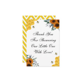 Zonnebloempitten Bedankje Bedankkaart