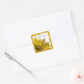 Zonnebloempitten Bodemafdichtingen Vierkante Sticker (Envelop)