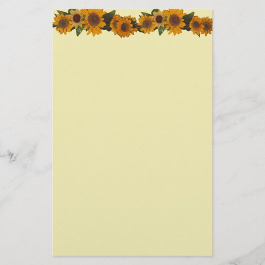 Zonnebloempitten Briefpapier (Voorkant)