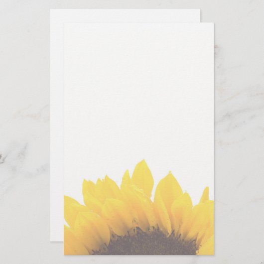 Zonnebloempitten Briefpapier (Voorkant / Achterkant)