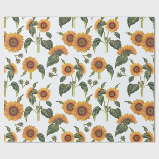  zonnebloempitten cadeaupapier (Vlak)