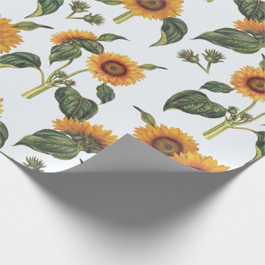  zonnebloempitten cadeaupapier (Hoek)