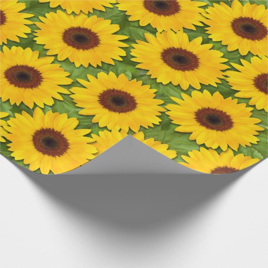 Zonnebloempitten Cadeaupapier (Hoek)