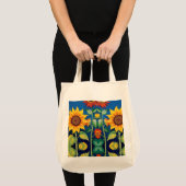 zonnebloempitten Canvas tas (Voorkant (product))