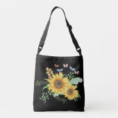 zonnebloempitten crossbody tas (Achterkant)