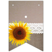 Zonnebloempitten en Baby shower met haken Vlaggetjes (Tweede vlag)