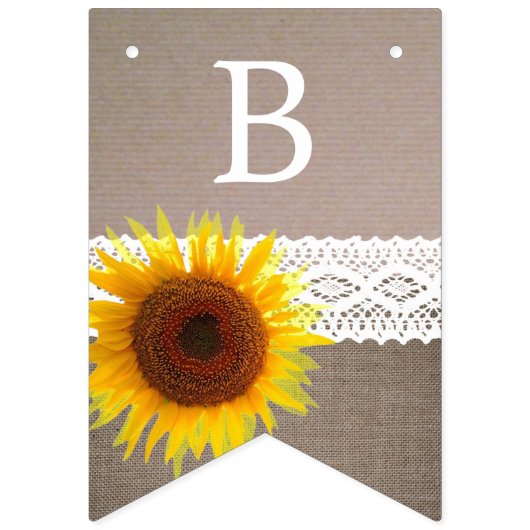 Zonnebloempitten en Baby shower met haken Vlaggetjes (Derde vlag)