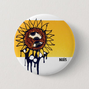 Zonnebloempitten en -Buttonnen Ronde Button 5,7 Cm
