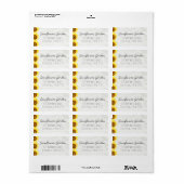 Zonnebloempitten en hout etiket (Full Sheet)