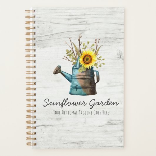 Zonnebloempitten en hout planner (Voorkant)