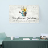 Zonnebloempitten en  hout spandoek (Beurs)