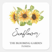 Zonnebloempitten etiket (Voorkant)