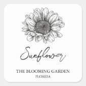 Zonnebloempitten etiket (Voorkant)