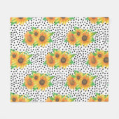 Zonnebloempitten Fleece Deken (Voorkant (Horizontaal))