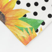 Zonnebloempitten Fleece Deken (Hoek)