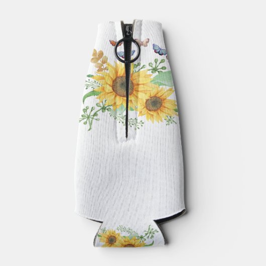 zonnebloempitten flesjeskoeler (Achterkant)