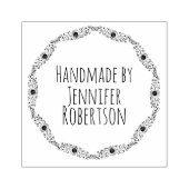  zonnebloempitten gemaakt door kunststempel rubberstempel (Afrduk)