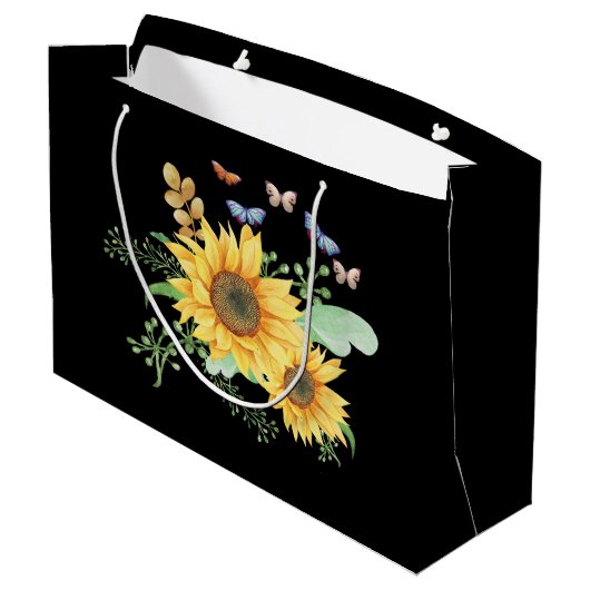 zonnebloempitten groot cadeauzakje (Achterkant Gekanteld)