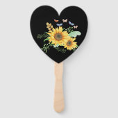 zonnebloempitten handwaaier (Achterkant)