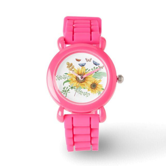 zonnebloempitten horloge (Voorkant)