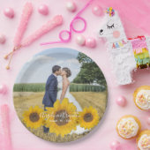 zonnebloempitten - je trouwfotopapier - borden papieren bordje (Feest)