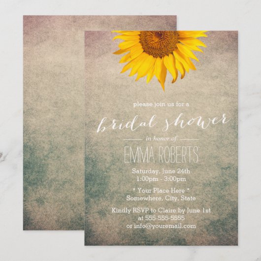 zonnebloempitten kaart (Voorkant / Achterkant)