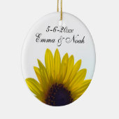 zonnebloempitten keramisch ornament (Rechts)