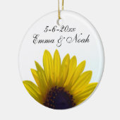 zonnebloempitten keramisch ornament (Links)