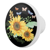 zonnebloempitten keramische knop (Rechts)