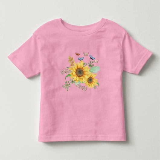 zonnebloempitten kinder shirts (Voorkant)