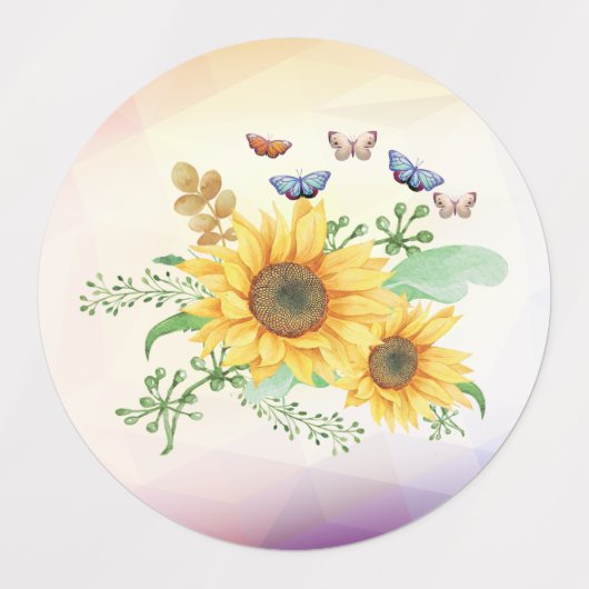 zonnebloempitten labels (Design 2)