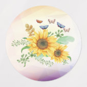 zonnebloempitten labels (Design 1)