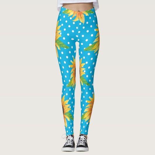 Zonnebloempitten Leggings (Voorkant)