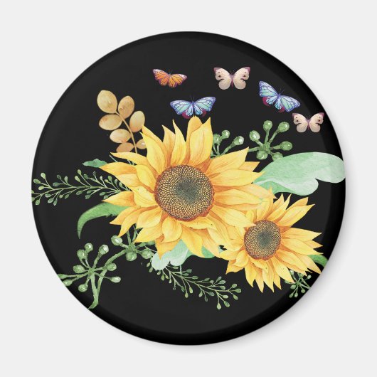 zonnebloempitten magneet (Voorkant)