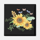 zonnebloempitten magneet (Voorkant)