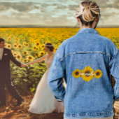 zonnebloempitten - naam toevoegen denim jacket