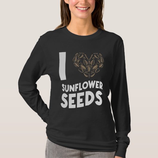 Zonnebloempitten Noten Snacks Schattig T-shirt (Voorkant)