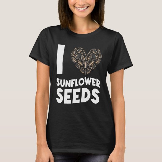 Zonnebloempitten Noten Snacks Schattige T-shirt (Voorkant)