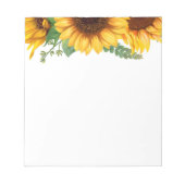  zonnebloempitten notitieblok (Voorkant)