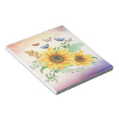 zonnebloempitten notitieblok (Schuin)