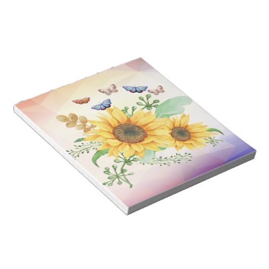 zonnebloempitten notitieblok (Schuin)