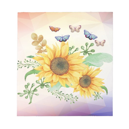 zonnebloempitten notitieblok (Voorkant)