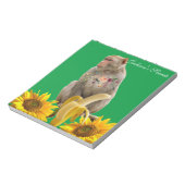 Zonnebloempitten, Notitieblokken van apen (Linkerzijde)