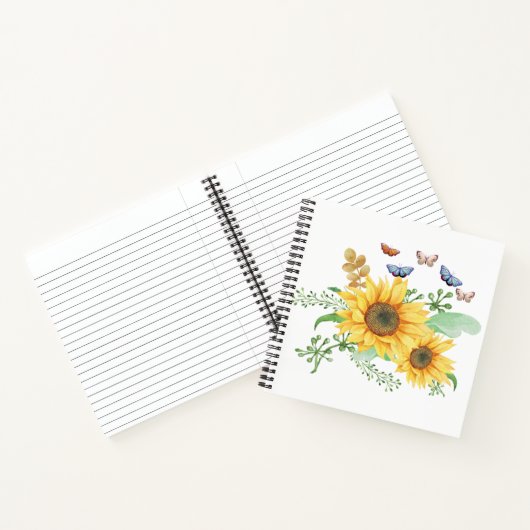 zonnebloempitten notitieboek (Binnen)