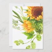 Zonnebloempitten op jaarbasis kaart (Achterkant)