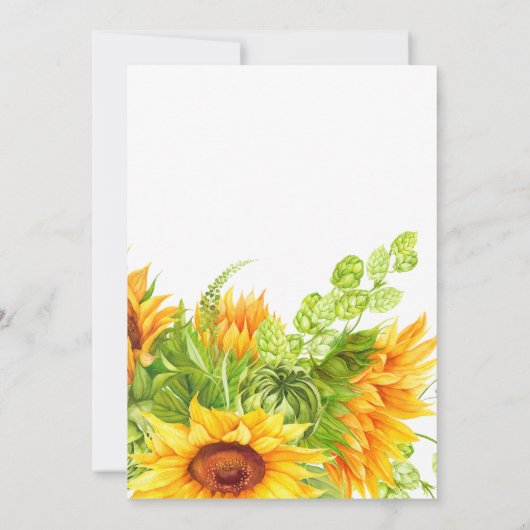 Zonnebloempitten op jaarbasis kaart (Achterkant)