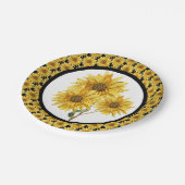 zonnebloempitten papieren bordje (Gekanteld)